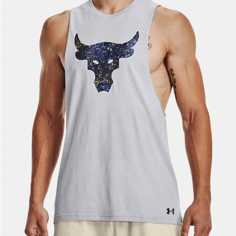 EUC Under Armour Project Rock Brahma Bull Sleeveless Muscle Tank - Picture 1 of 8